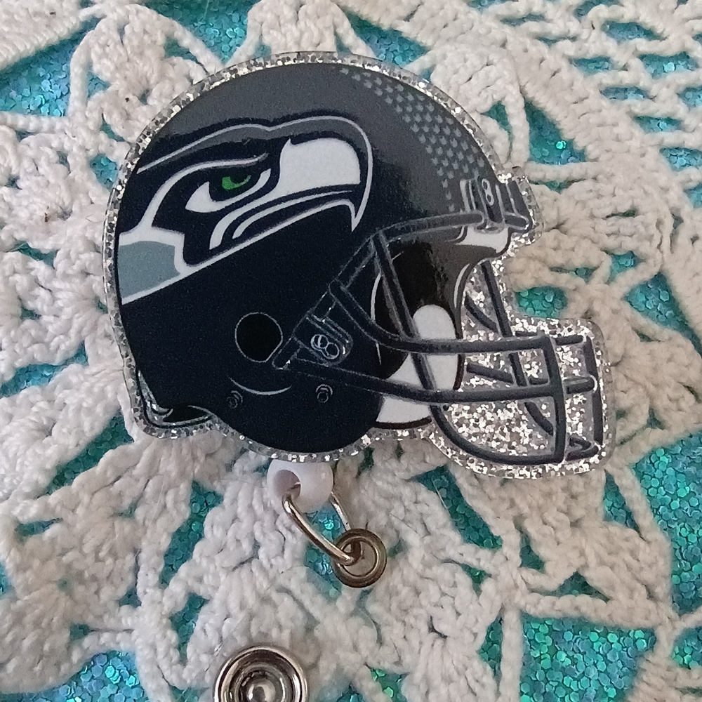 Sea hawks badge reel